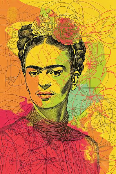 Frida tableau d'art par Poster Art Shop
