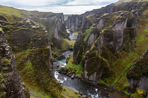 fjaðrárgljúfur, een prachtige kloof in IJsland