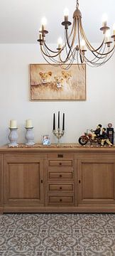 Customer photo: Lions in the grass by Marijn Heuts