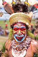 Ein lokaler Stamm in Papua-Neuguinea