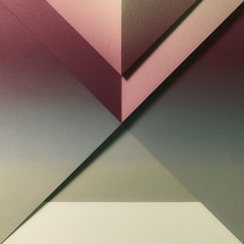 Minimalistische Geometrie – Abstract schilderij in zachte pasteltinten