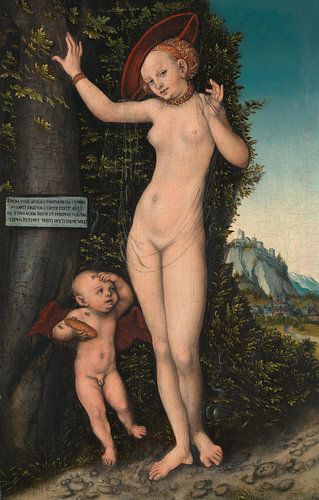 Venus en Cupido, Lucas Cranach de Oudere