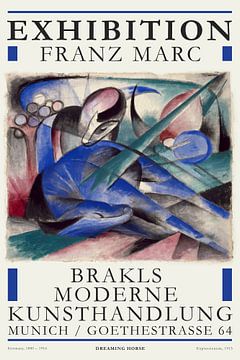 Franz Marc - Dromend Paard van Old Masters