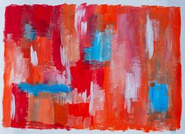 Summer breeze (Abstract painting in summer tones)