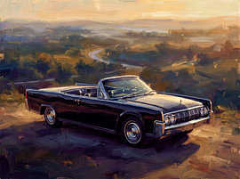 Lincoln Continental at Golden Hour by Jan Keteleer