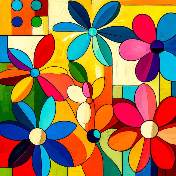 Abstract flowers by Art Studio RNLD