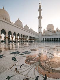 Sheikh Zayed Mosque (Abu Dhabi) at the end of the afternoon by Michiel Dros
