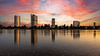 Bonn (Bundesviertel) - Panorama im Sonnenuntergang
