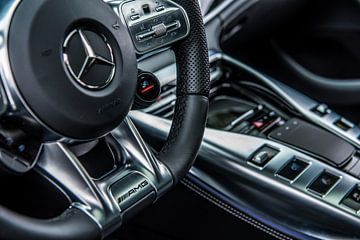 Intérieur de la Mercedes-Benz AMG GT 63 sur Bas Fransen