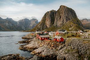 Hamnøy, idyllic fishing village in the Lofoten Islands, Norway