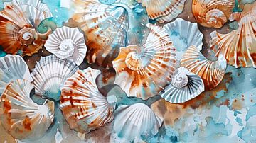 Washed-up shells by ByNoukk