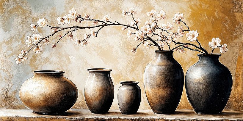 White Blossom Clusters by Studio BB