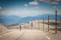 Cyclist on the Mont Ventoux