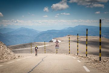 Cycliste sur le Mont Ventoux sur Fenna Duin-Huizing