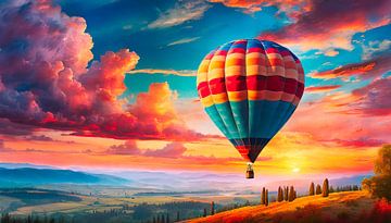 Luchtballon in de lucht van Mustafa Kurnaz