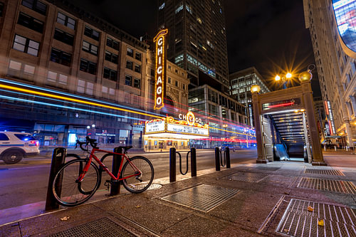 Chicago Theatre sign