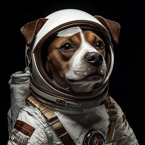 Hund Astronaut Porträt