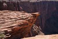 Felsvorsprung am Horseshoe Bend in Arizona