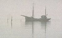 Palingvisser op het IJsselmeer