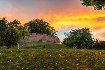 Leiden - zonsondergang bij de Burcht (0057) van Reezyard