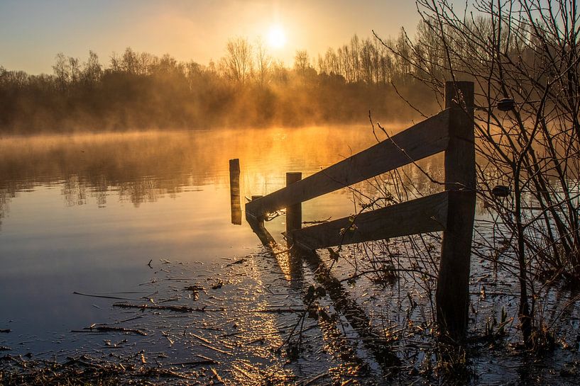 Zonsopkomst op Kwintelooijen van Bert van Wijk