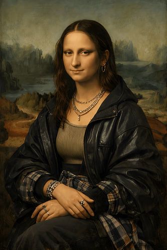 Mona Lisa in Leder