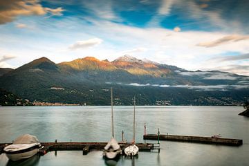 Zonsopgang op het Lago Maggiore, Italië van berbaden photography