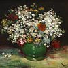 stilleven : vaas met zinnia's en andere bloemen - Van Gogh van lieve maréchal