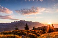 Mountain Lanscape "Sunrise Behind the Mountains" by Coen Weesjes thumbnail