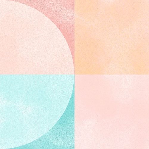 Collage abstrait moderne dans des tons pastel