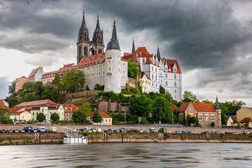 Kasteel Albrechtsburg in Meissen aan de Elbe van Holger Spieker