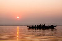India River Ganges | Sunrise Photography Varanasi | Pink Landscape Photography