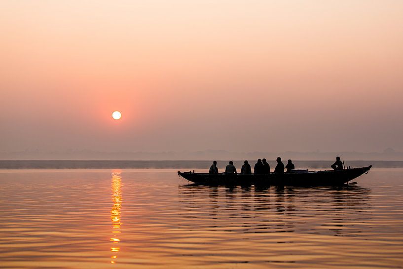 India River Ganges | Sunrise Photography Varanasi | Pink Landscape Photography by Part of the vision
