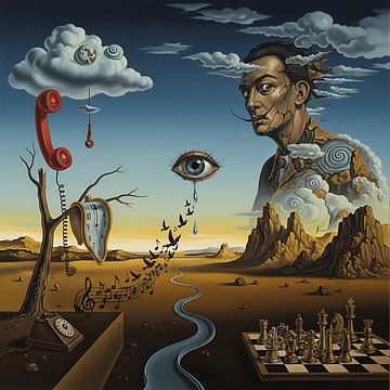 Dreambound Reality – Modern Surrealism Wall Art by Aden Pink Galerry
