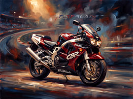 Honda CBR900RR FireBlade à l'arrêt