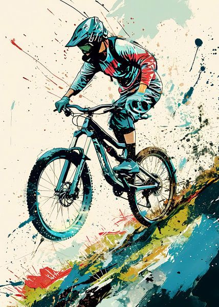 BMX-Fahrer #Sport #Fahrrad von JBJart Justyna Jaszke