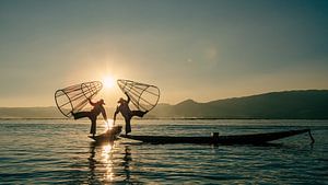 Die Fischer vom Inle See in Myanmar