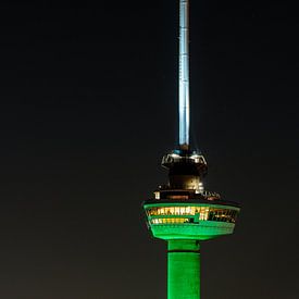 Euromast close-up by night @ Rotterdam Icons van Larissa Snoek