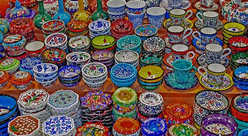Gekleurde Turkse schaaltjes