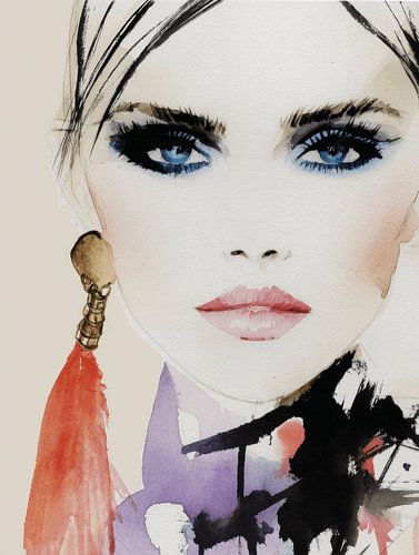 Electric Muse, modern fashion portret