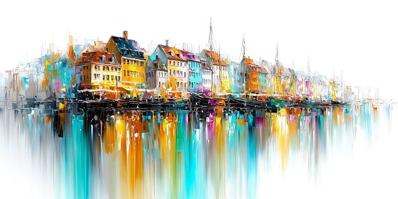 Nyhavn Painting by ARTemberaubend