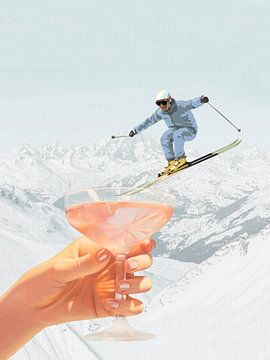 Après Ski Cocktail Collage - Winter Editie van Dagmar Pels