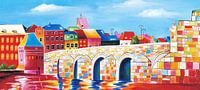 Schilderij Maastricht - Sint Servaasbrug van Kunst Company thumbnail