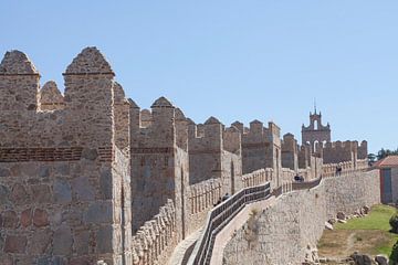 Stadsmuren, Avila, Castilla y Leon, Castilla y Leon, Spanje, Europa