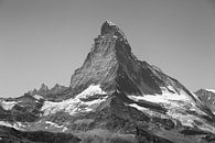 Matterhorn in Schwarz und Weiß von Menno Boermans Miniaturansicht