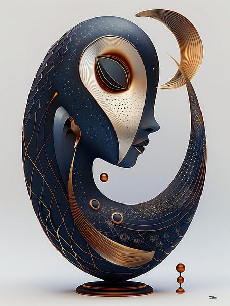 sculptuur uit dier en mens van Gelissen Artworks