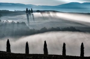 Vue de la célèbre Cappella della Madonna di Vitaleta