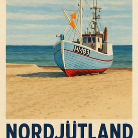 Jutland du Nord - La vie côtière entre bateau et ressac sur Sabine Wagner