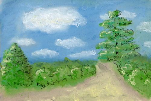 Zomerpad door het groen