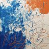 Abstract Painting - Blue Orange Lively and Dynamic by Joriali Abstract